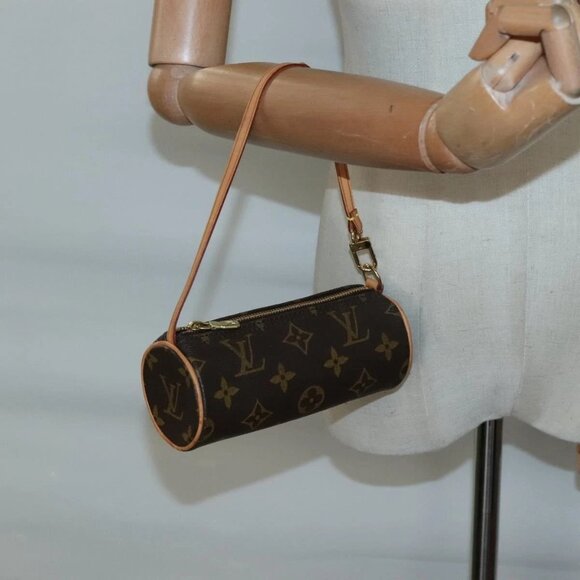 LOUIS VUITTON Monogram Papillon Pouch LV Auth BA5066 - Picture 1 of 16
